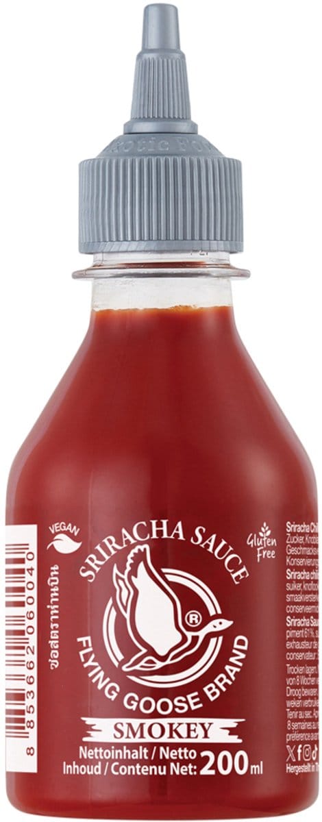 Flying Goose Srirachasaus rooksmaak 12 x 200 ml