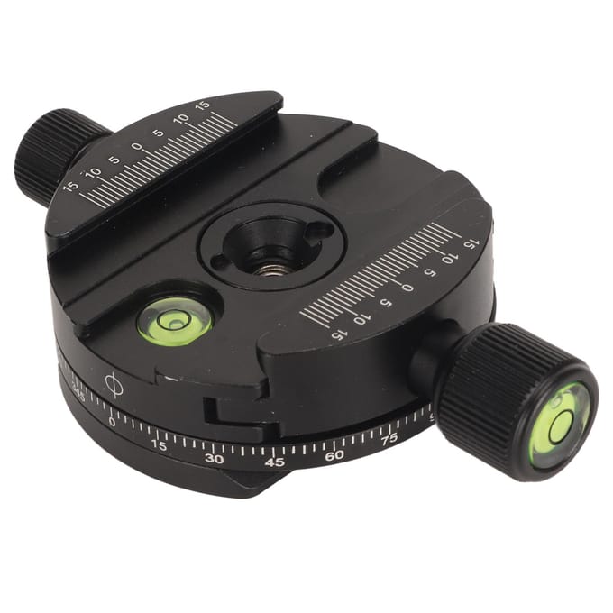 Snelsluitplaat Mount 360 Graden Panorama QR Platen Mount Adapter met Waterpas voor black