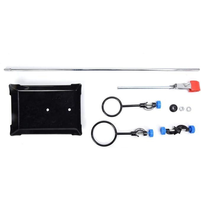 Support de Laboratoire Support Support Pince pour Fiole Chimique Instrument d'Expérience de Laboratoire white