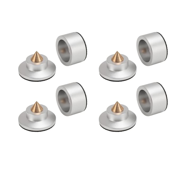 4 Stuks Luidspreker Isolatie Voetjes Pad Aluminiumlegering Schokdemper Luidspreker Spike Pad voor Subwoofer