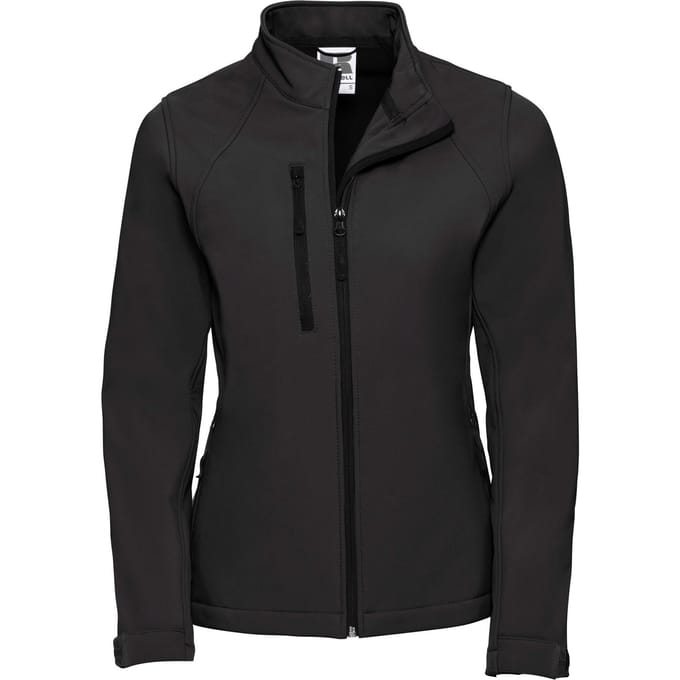 Russell Dames/dames Soft Shell-jas (Zwart)