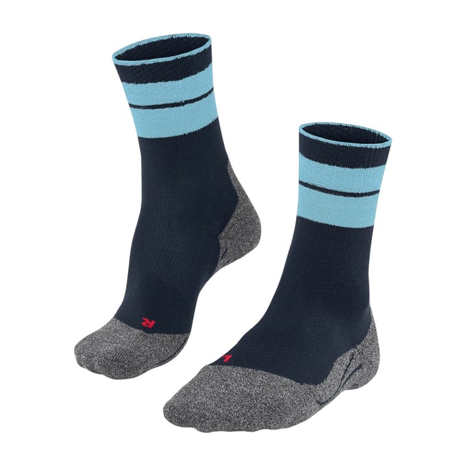 FALKE TK Stabilizing anti-blaar dik wol functioneel materiaal wandelsokken heren blauw - maat 39-41