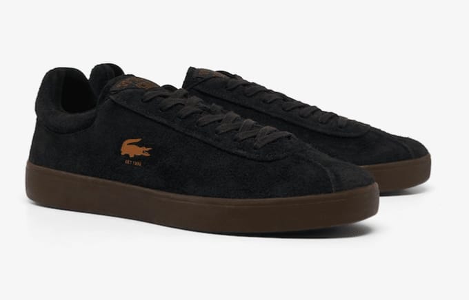 Lacoste Heren Sneaker Baseshot Black/gum | Maat: 40