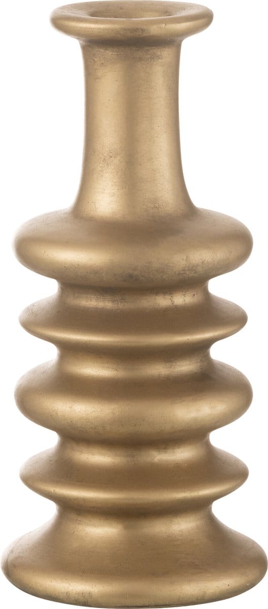 J-Line vaas Nebu Wijd - keramiek - goud - 38 cm hoog