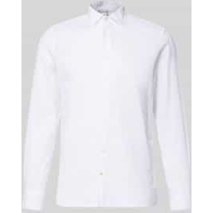 slim fit vrijetijdsoverhemd van linnenmix model 'Steven'