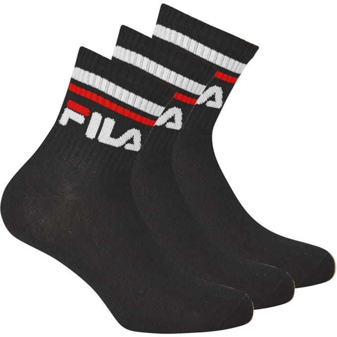 Fila - Uni - Unisex quarter socks  - Zwart - 39-42