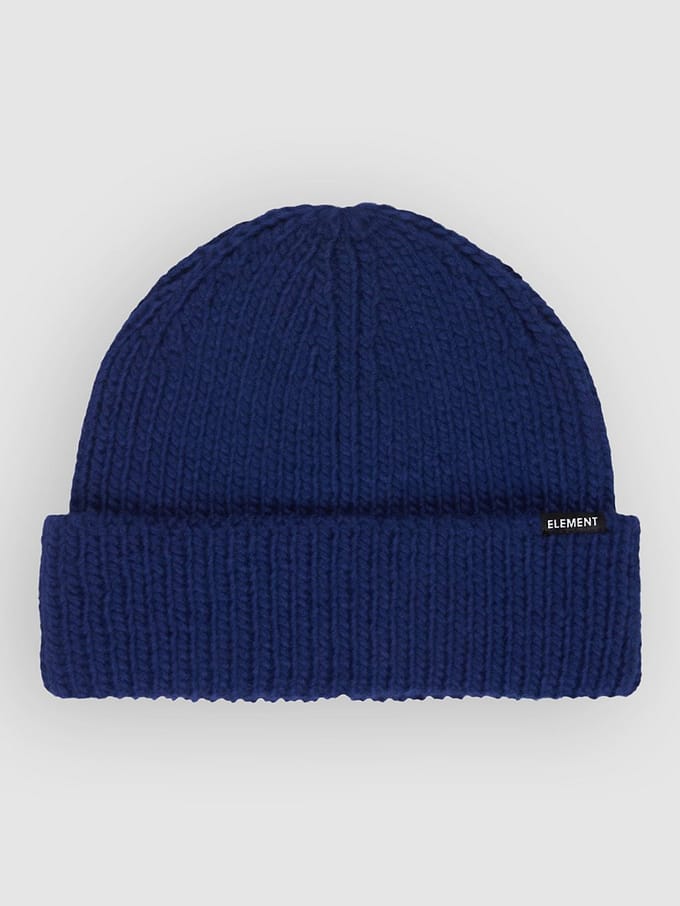 Element Mid Heavy Knit Solid Muts blauw