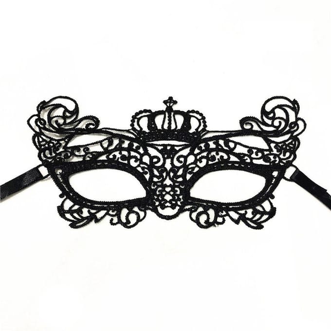 Jumada's - Venetiaans oogmasker - Maskerade - Gemaskerd bal - Kant - Zwart