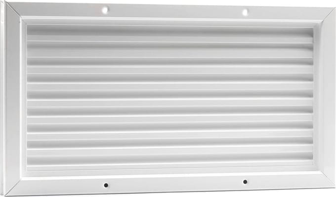 VoorVentilatie aluminium deurrooster - 445 x 245 mm - wit