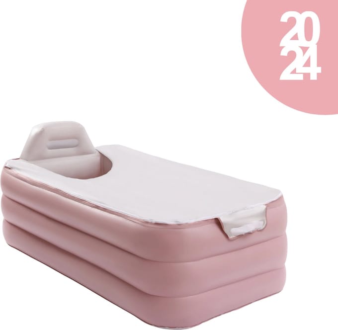 Thuys - IJsbad - Ice Bath - Zitbad Duurzaam - Dompelbad Opvouwbaar - Rosé - Extra Stevig