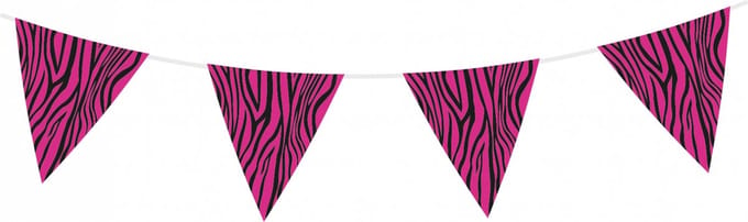 Vlaggenlijn - zebra fuchsia