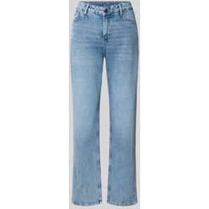 straight fit jeans van katoenmix model 'KAROLIN'