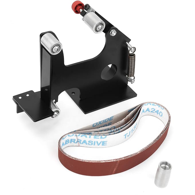 Ensemble Adaptateur de Bande Abrasive Transforme Meuleuse d'Angle Électrique en Ponceuse à Bande