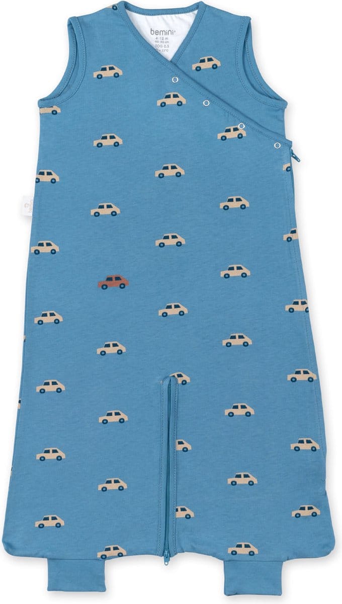 BEMINI Babyslaapzak - MAGIC BAG 4-12m - TOG 0.5 - Zomerjersey - Mario turquoise