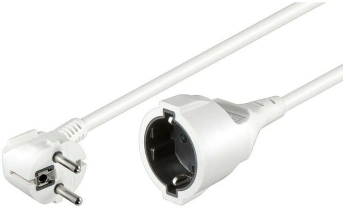 Pro Power cable C13 Ext. - Wit - 3m