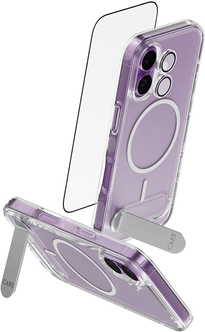 PanzerGlass ® | CARE™ by ® 3-in-1 Kick Bundle iPhone 17 Doorzichtige schermbeschermer Apple 1 stuk(s)