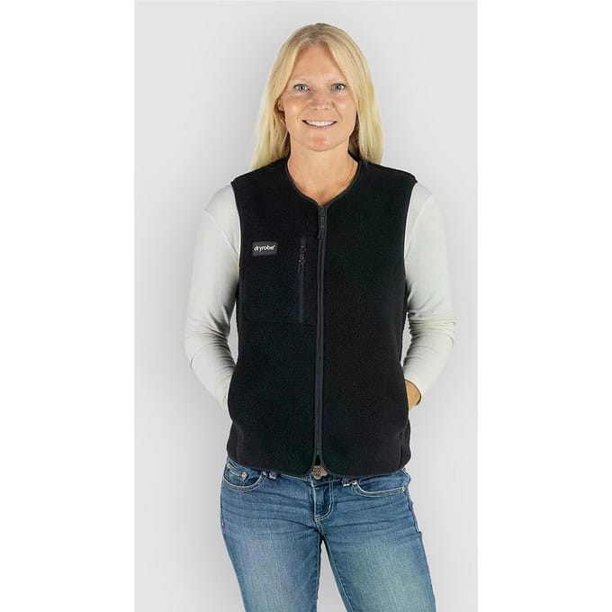 Dryrobe Thermal Fleece Gilet Surf Poncho zwart