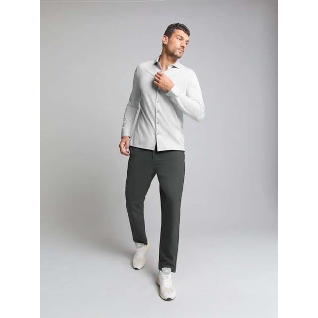 No Excess Shirt jersey melange stretch chalk