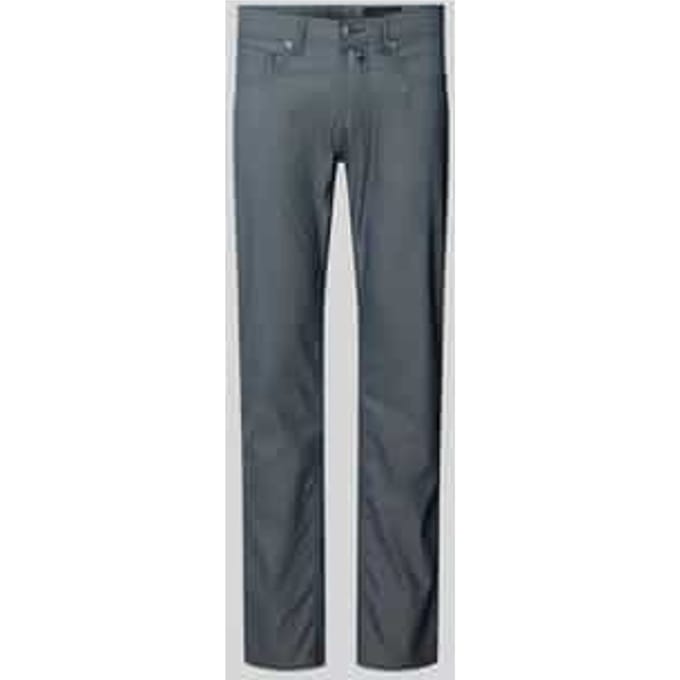 regular fit broek met labeldetail model 'Lyon'