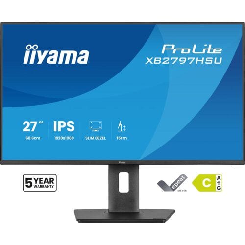 iiyama PtoLite XB2797HSU-B1 - 27 inch - Full HD - IPS - USB-Hub (4x) - Verstelbaar