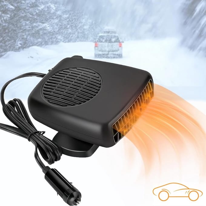 Auto Verwarming Ventilator - Auto Kachel 12 Volt - Heater - Ontdooier - Zwart