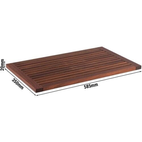 GGM Gastro Schneidebrett - Holz - 585x350mm - passend für Tablett 85225 - Walnuss