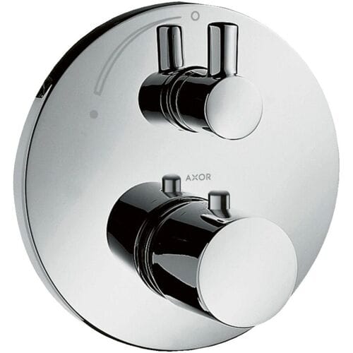AXOR Uno2 thermostatic mixer with shut-off valve flush-mounting