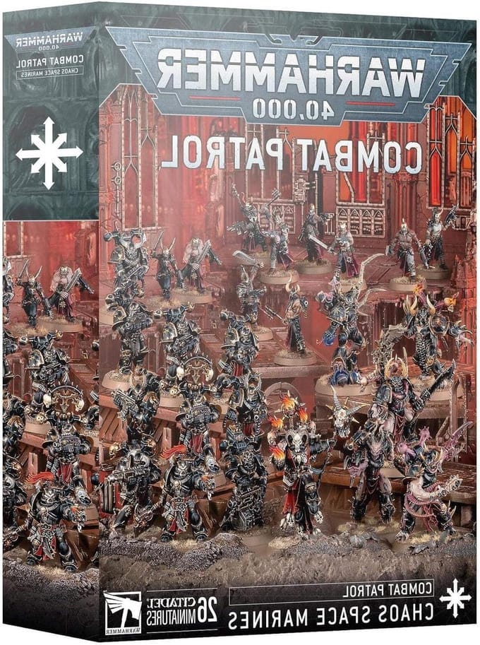 Chaos Space Marines - Warhammer 40k Set - Miniature Wargaming - Complete Combat Patrol - 28.3495 Grams - Multicolour