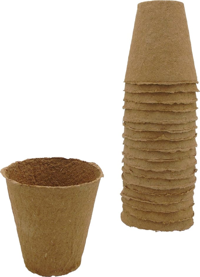 Nature - Biopot H8,5 x Ø8cm (18st.) - stekpotje - biologisch afbreekbaar