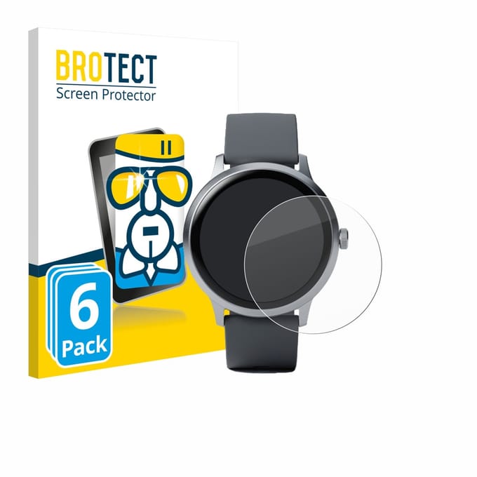 Screenprotector 6 Stuks voor Pebble Round 2 Beschermglas transparant