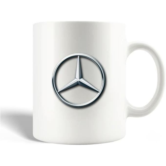 Keramische mok Auto Mercedes Logo Grijs