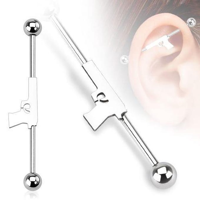 Industrial piercing hand gun - zilver - LMPiercings