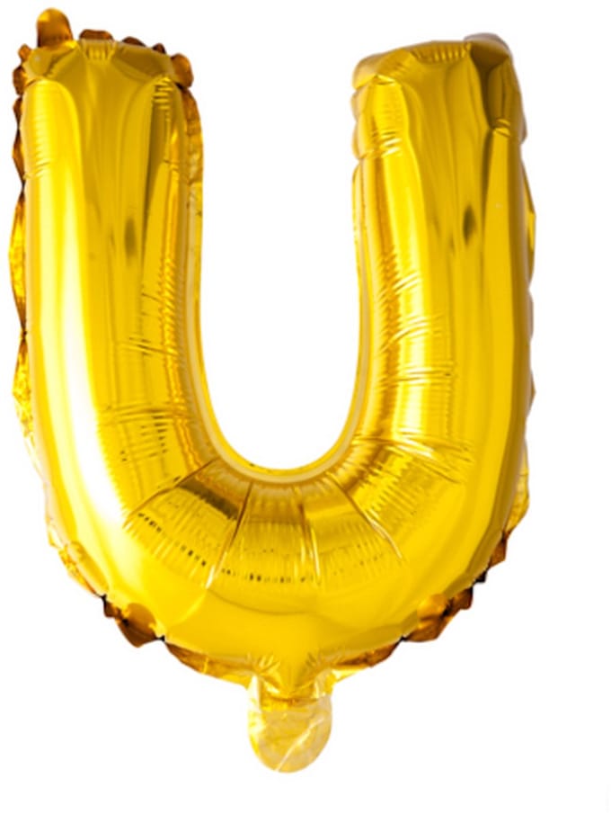 Folie Ballon Letter 40″ U - Goud