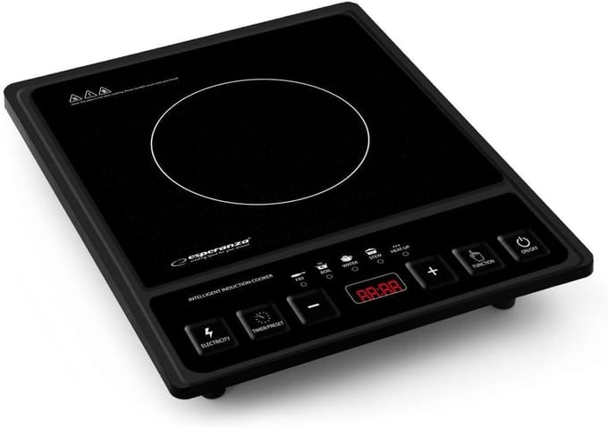 FLM SYSTEM Inductiekookplaat, draagbaar, elektrisch, 2000 W
