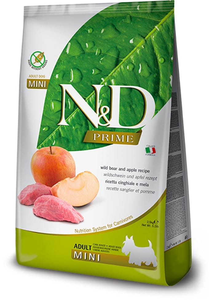 Farmina N&D Prime Adult Mini - Wild Boar and Apple - 2,5 kg