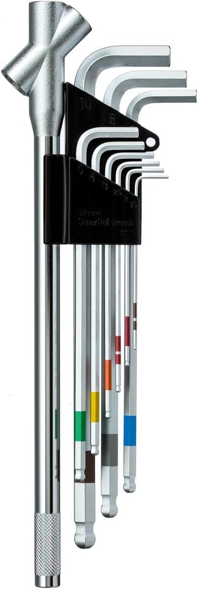 Set Universele Kogelkop Inbussleutels met Power Grip Handvat
