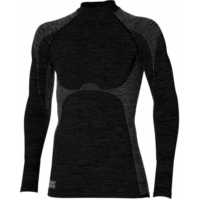 Heatkeeper Heren Thermo Shirt - Zwart Melange, Medium - Zwart Melange - M