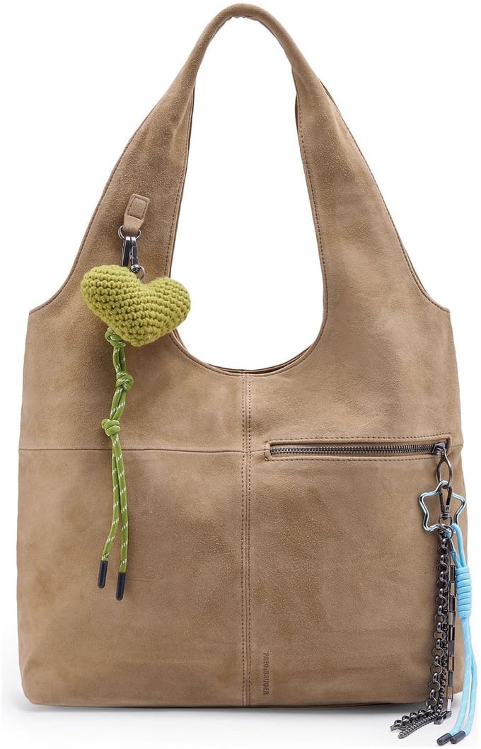 FREDsBRUDER Leren schoudertas Beautiful Mess Collection Hobo Bag Dark Sand beige