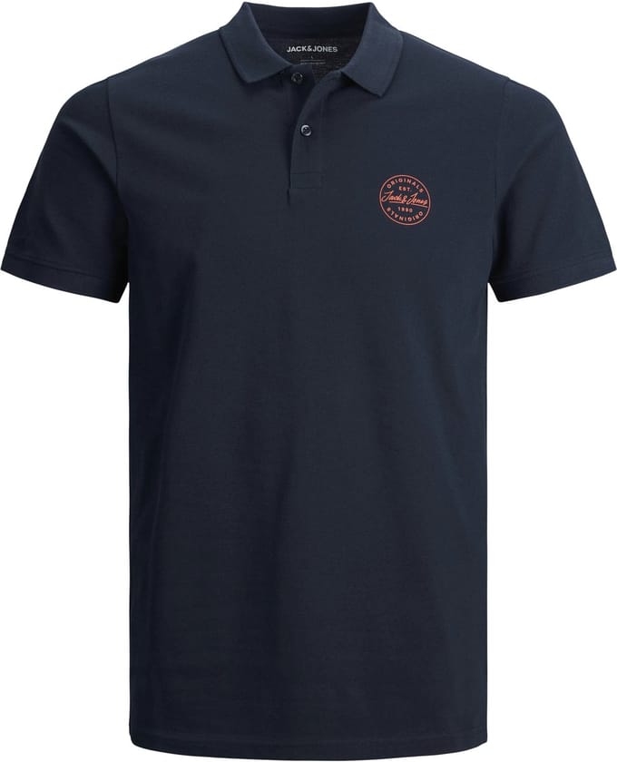 Jack & Jones heren polo shirt shark blauw