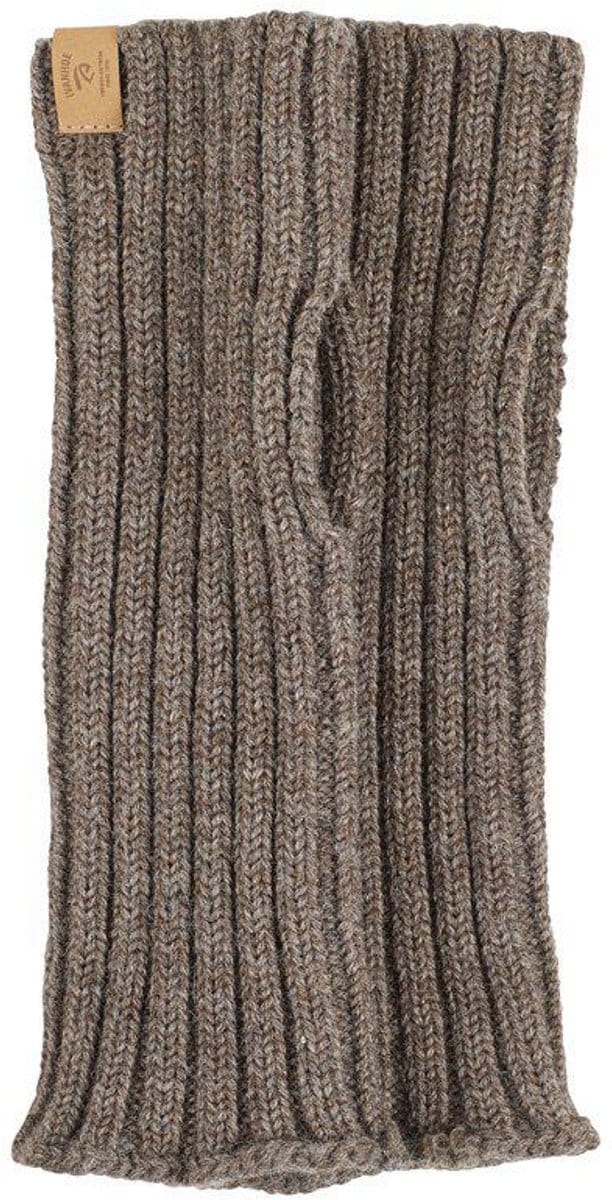 Ivanhoe gebreide handwarmer van wol NLS gaters Nutmeg - Bruin