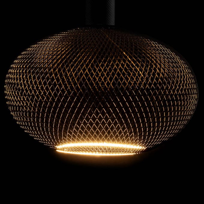 Segula LED Floating Cage zwart Oval300 E27 5W 2.200 K dimbaar