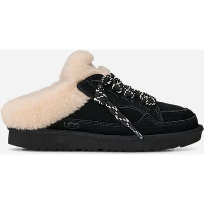 UGG® Lowmel Mule Trainer in Black, Size 13K, Polyester/Wool