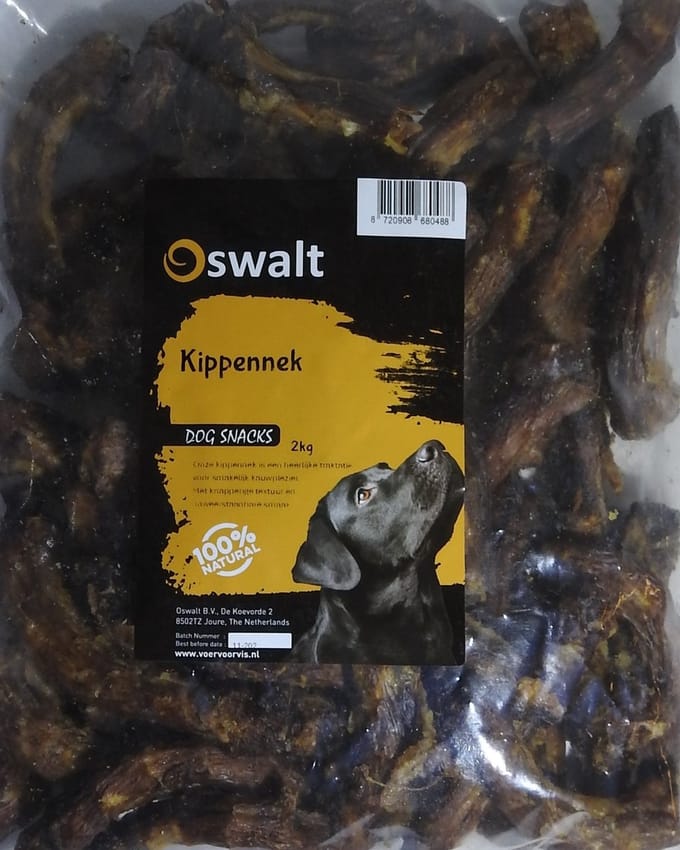 Oswalt Kippennek - Hondensnack - 2KG
