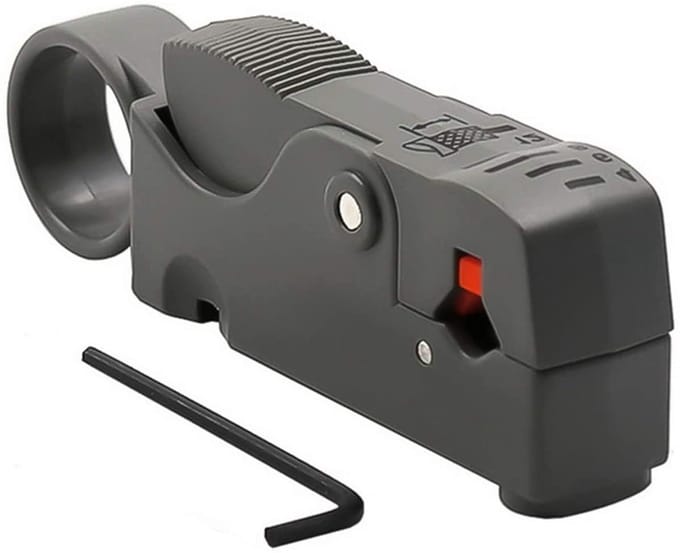 1 Pc Coaxkabel Stripper Snijder Tool voor RG6 Rg59/62 en Rg58 - Makkelijk Strippen