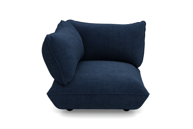 fatboy Sumo hoekbank links Koord Gerecycled - deep blue