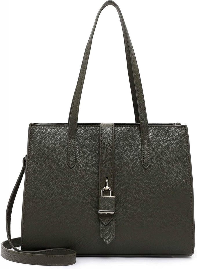 Tamaris Schoudertas Jasmina Shopper Oliv Olijfgroen