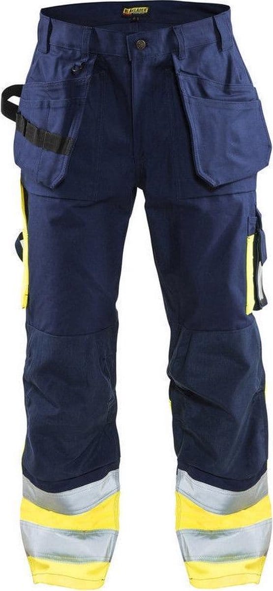 Blaklader Werkbroek High Vis 1529-1370 - Marine/High Vis Geel - C44