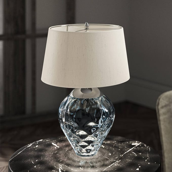 Quintiesse LED Tafellamp Samara | E27 60W 3000K 620Lm 830 | Polished Nickel