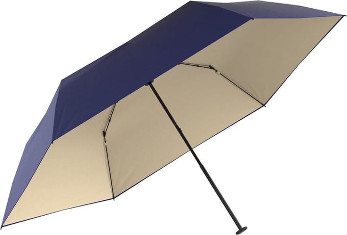 doppler paraplu Zero Ultra Sun Mini Uni Solid Ultra Blue / Ivory blauw