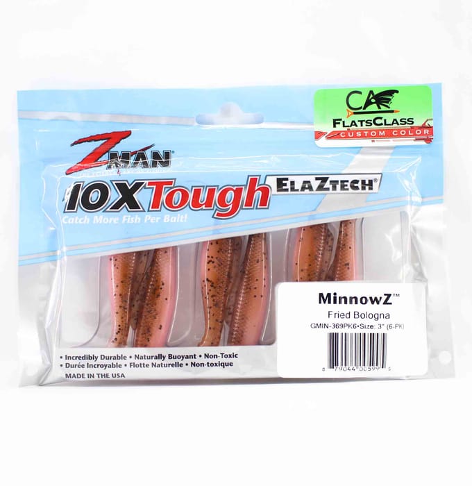 Zman Soft Lure MinnowZ 3 Inch 6/Pack Gebakken Bologna (5995)